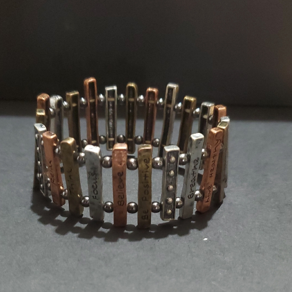 Multicolor Elastic Inspirational Bracelet